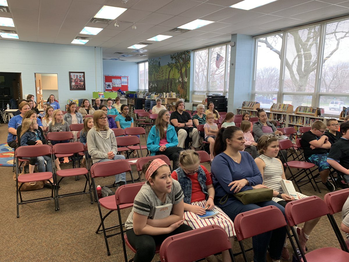 We just ❤️ our visit with <a href="/authorweeks/">Sarah Weeks</a>! Thanks <a href="/ChristyZiller/">Christy Ziller</a> for being your students!!! #IRC2019