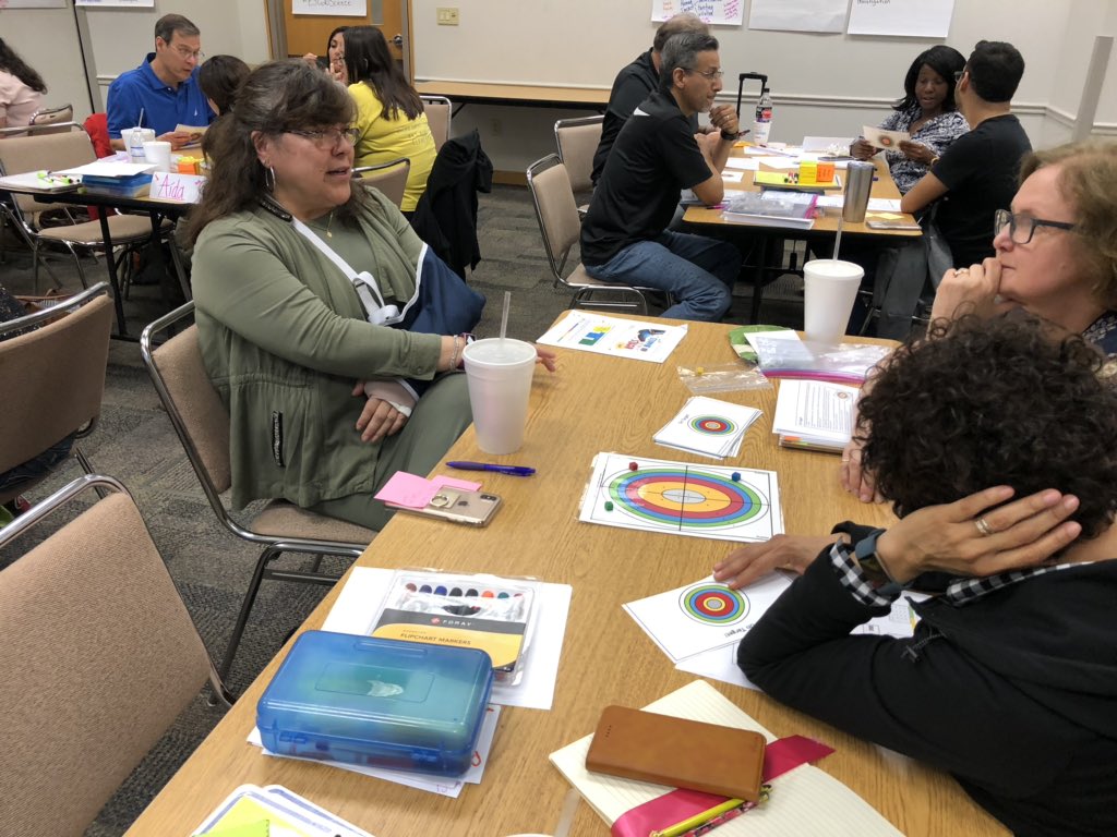 Lysoll_18's tweet photo. 5th grade Science teachers engaged in strategies to help students Step Up to the STAAR @ESCRegion20 #ESC20Science https://t.co/iAndsHatnO