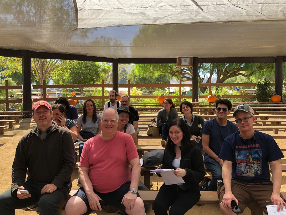 DavidHMandel's tweet photo. Some of the amazing #veep #writers and staff. But the lady in the front row is @rachelaxler and she wrote #ep703 and saw it through all its incarnations. Amazing job!! https://t.co/pCSXJewhcj