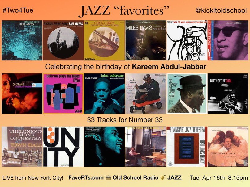 kickitoldschool's tweet photo. #Two4Tue #NowPlaying
Celebrating the birthday of @kaj33!
https://t.co/jP3lyYlc68 📻 #OldSchool Radio 🎷 #Jazz https://t.co/HdHAq0A87j