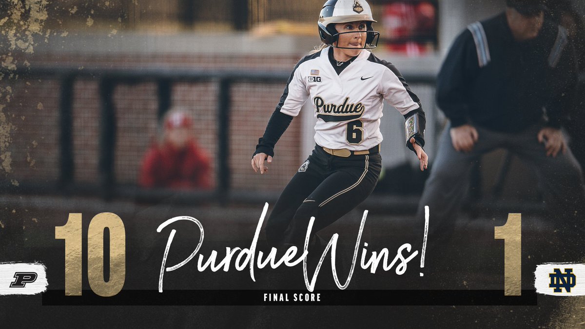 PurdueSoftball's tweet photo. Your #Boilermakers collect win #⃣3⃣0⃣ in run-rule fashion against the Fighting Irish!
The feat marks the first time @PurdueSoftball reaches 30 season wins since 2015.
There's something special brewing at Bittinger Stadium! Don't miss out! #BoilerUp 🥎🚂 https://t.co/STQx6Gg8Ke