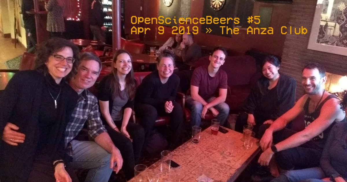 Last weeks #opensciencebeersYVR was super fun! big #ScholCommLab attendace [@juancommander was missed :(], @Impactstory also made it, and we had two guests from UBC 🥳 #openscience

I have to apologize to @iaravps... I failed the simple task of taking a picture w/ everyone :'(