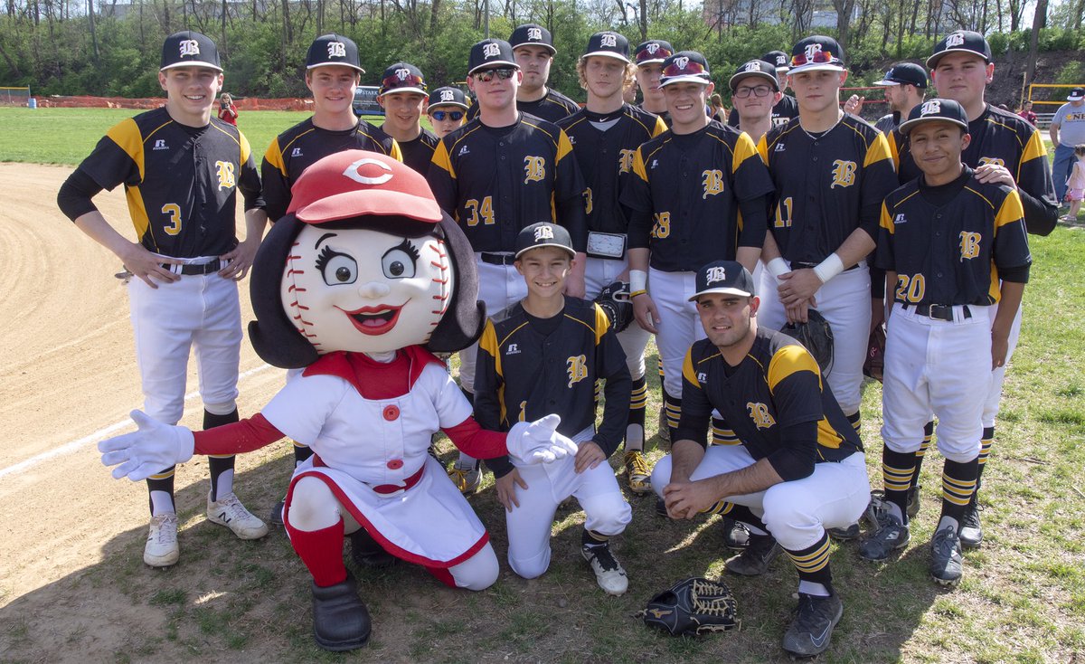 Reds's tweet photo. The Reds Community Fund held a groundbreaking ceremony today for St. Elizabeth Healthcare Field in Bellevue, KY. The new field will allow Bellevue baseball &amp; softball teams to play on a new synthetic surface. #BornToBaseball https://t.co/9za7oMJOk7