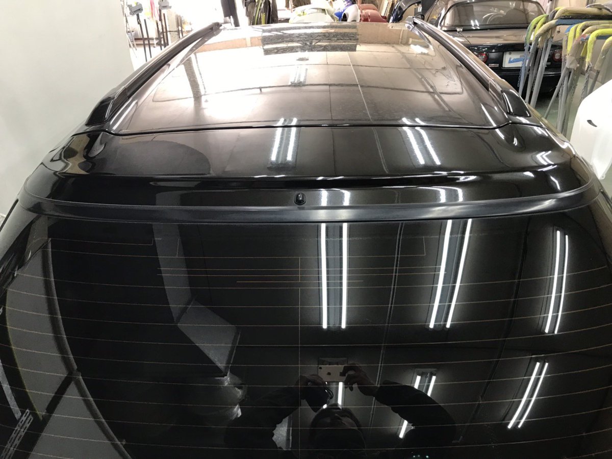 板金塗装 ガレージローライド スバル レガシィ 持ち込み品ルーフスポイラー塗装 取り付け 神奈川県よりご来店のお客様です 現在下地作業に入っております T Co Ipqxpk06xr ガレージローライド スバル レガシィ エアロパーツ カスタム