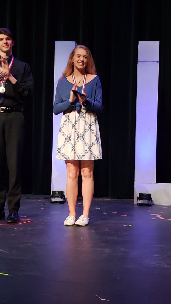 LHSEagleEye's tweet photo. Congrats to the OAP cast competing at regionals. Tech Crew Award--Annie Evans, Emma Cook--Honorable Mention All Star , Kayleigh Melvin-All Star Cast, Evan Howell-All Star Cast https://t.co/NIk8IUMReS