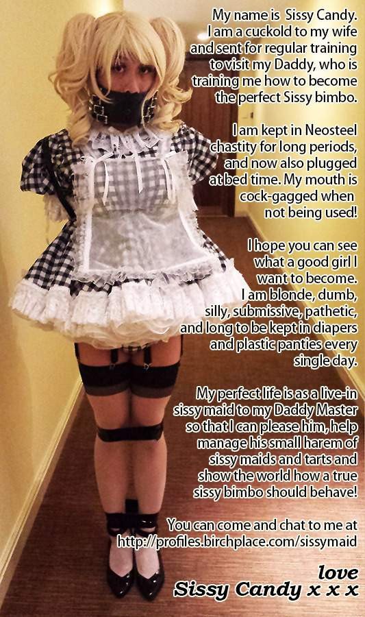 Sissy blonde daddy maid