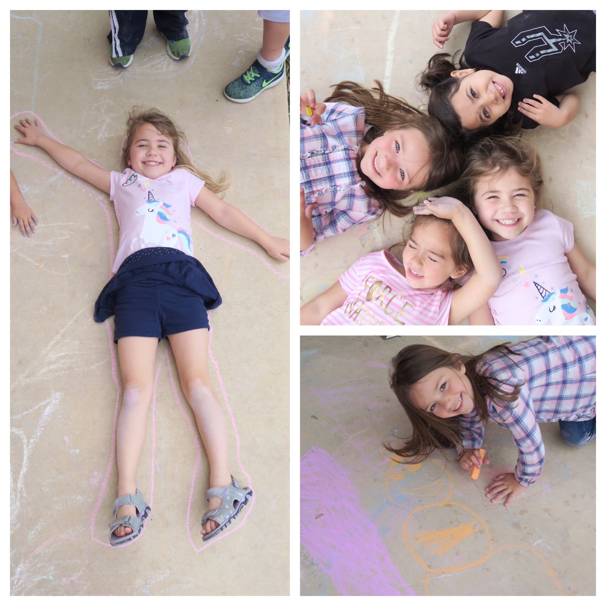 Something about these girls and their love for chalk. They’re loving chalk day and getting to take over the sidewalk with their art! Forever smacking chalk out of my clothes ⭐️ #WOTYC @NAEYC @NISDKallison @NISD_ECE