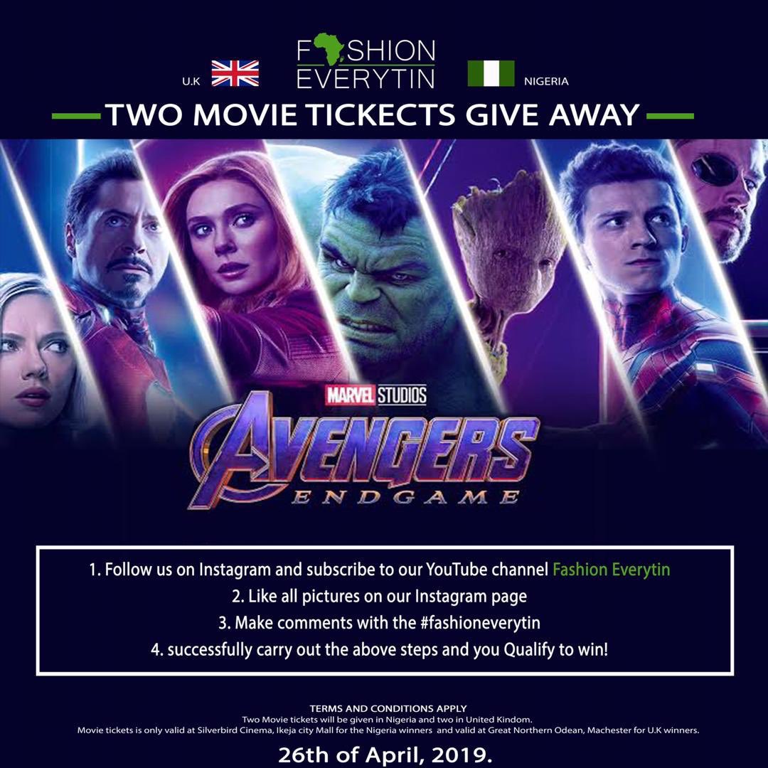 kvngtes's tweet photo. @FashionEverytin is here again🔥🔥#giveaway #AvengersEndgametickets https://t.co/rDAmFOgR9W