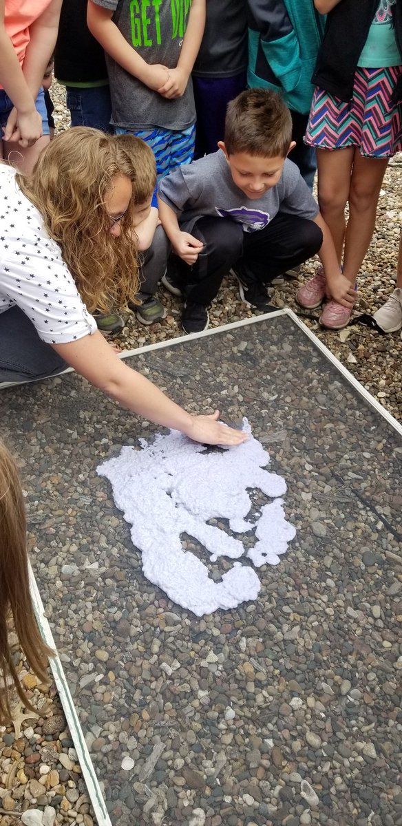 MrsCook1stGrade's tweet photo. Last week first grade discussed Earth day and recycling, so we used our recycled paper to make our own! What a fun experiment! @SalisburyEleme1 #ShineSES https://t.co/ySrQ3yay2S