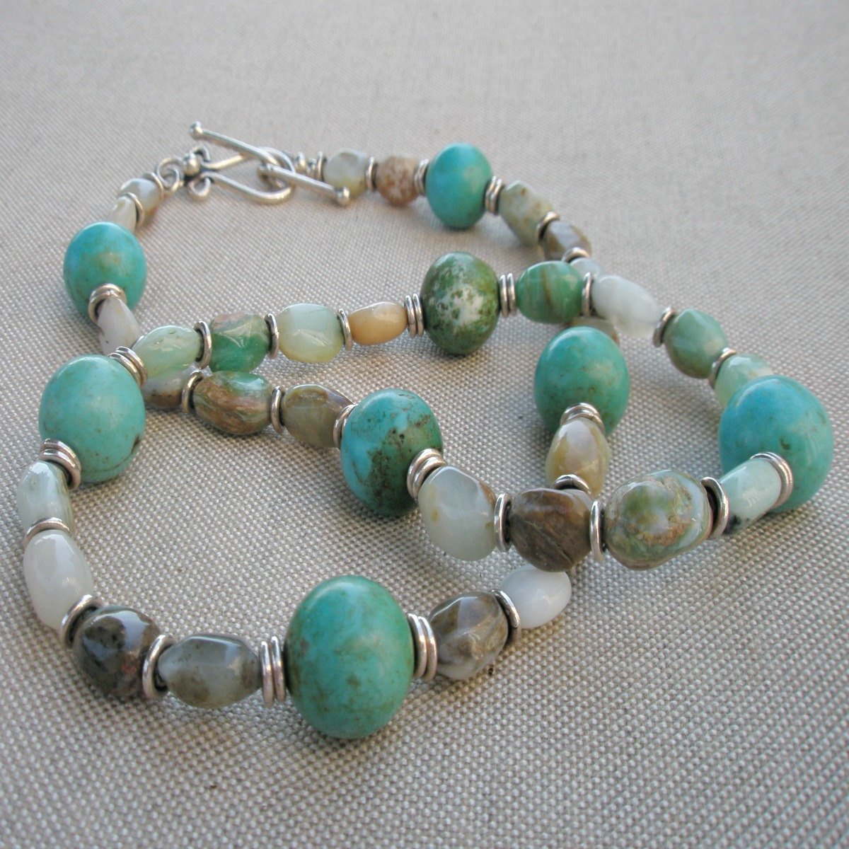 stoneberri's tweet image. Turquoise and Blue Quartz Necklace tuppu.net/9e0d515 #Stoneberri #Etsy #BlueQuartz