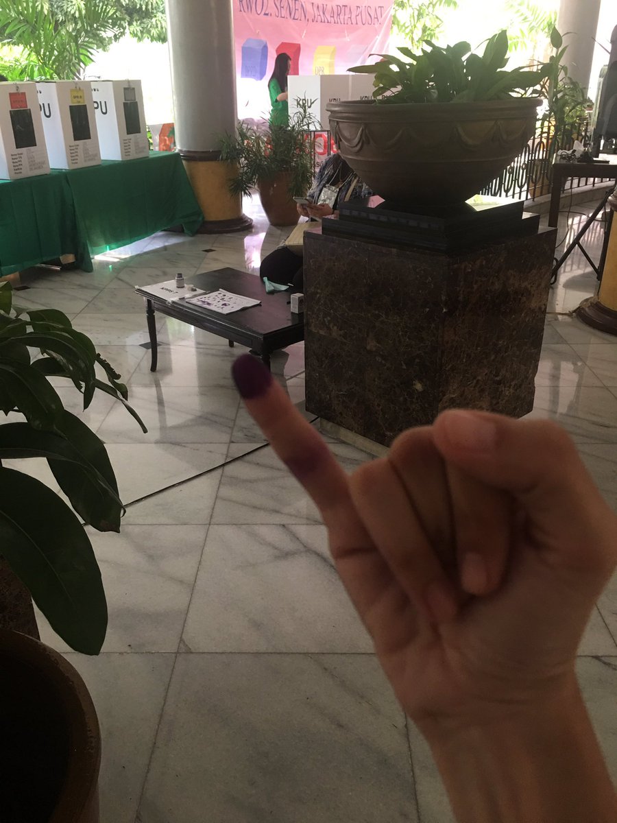 I voted! #Pilpres2019 #lindungihakpilihmu #IndonesiaVote2019