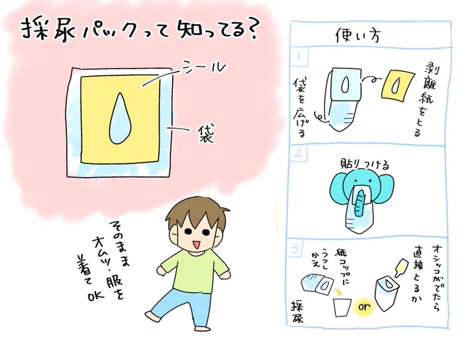 尿検査の時期がやってきました。自閉症の息子がオムツの取れない時期にとても重宝した小児用採尿パック、意外と知られていないので。必要な方は市の保健センターなどに相談してみてください。画像は当時の。 #尿検査 #採尿 #幼児 #小児 #発達障害 #自閉症 
