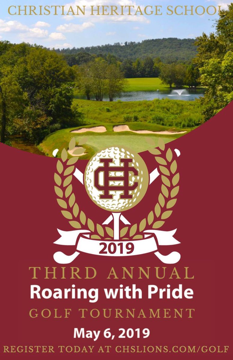 Our Third Annual Roaring with Pride Golf Tournament is just a few weeks away. Visit chslions.com/golf to learn more and to register today! #chslions #lionpride #lifeofalion #roaringwithpride