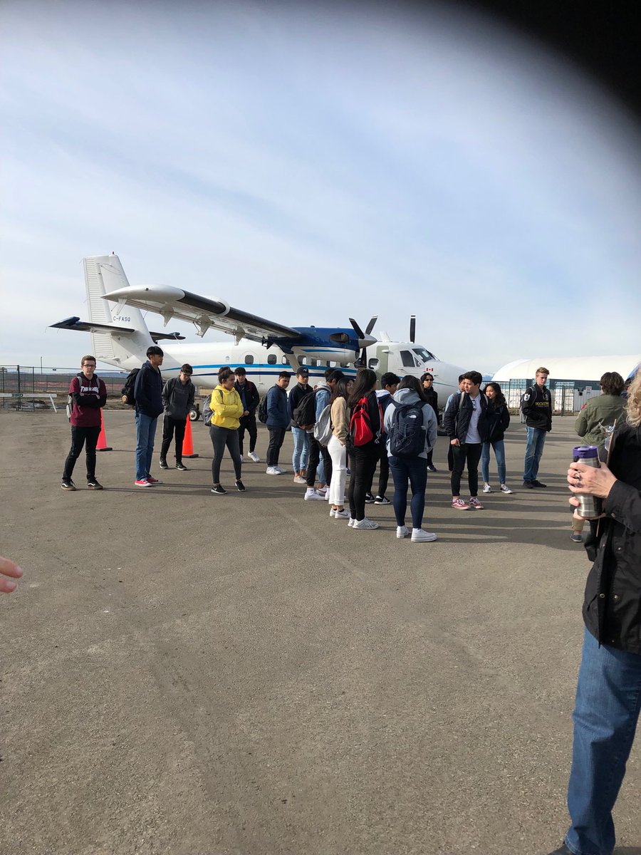 charmainemont's tweet photo. @CCSD_edu high school students on a field trip to Rocky Mountain Aircraft to learn about careers in aircraft maintenance, structure and electronics. #offcampuseducation @StAnne_CCSD @StMarysHS_ccsd https://t.co/48Q96BAVom