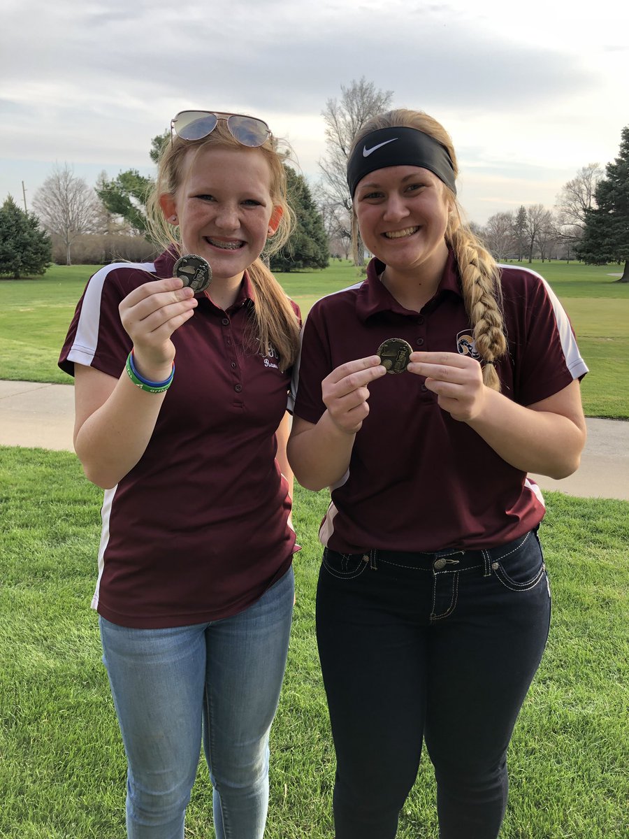 MvaocouG's tweet photo. S/O to the Rams Girls JV Team!! Winners of tonight’s meet! Kendra Creese-Medalist &amp; Paige Wooster-Runner-Up!! https://t.co/cde4NR5FWw