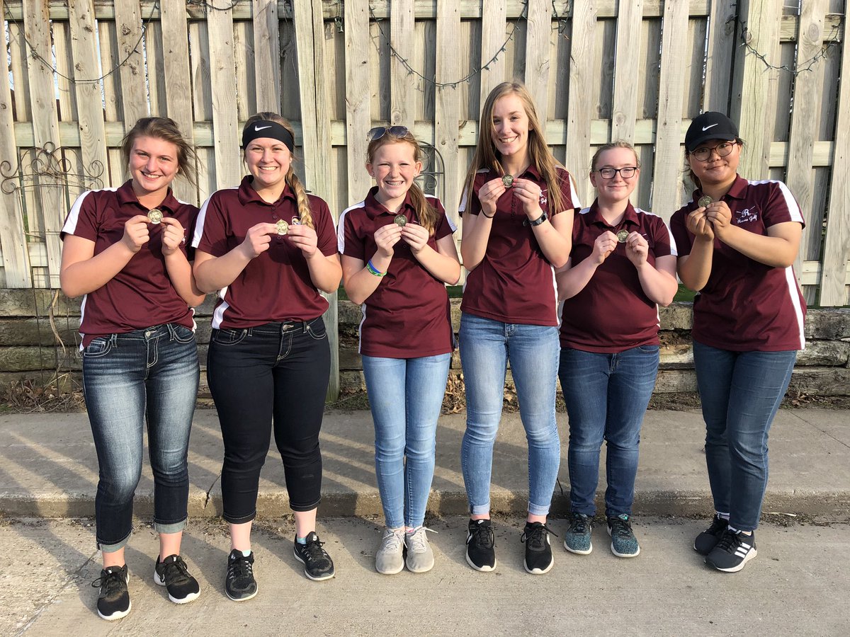 MvaocouG's tweet photo. S/O to the Rams Girls JV Team!! Winners of tonight’s meet! Kendra Creese-Medalist &amp; Paige Wooster-Runner-Up!! https://t.co/cde4NR5FWw