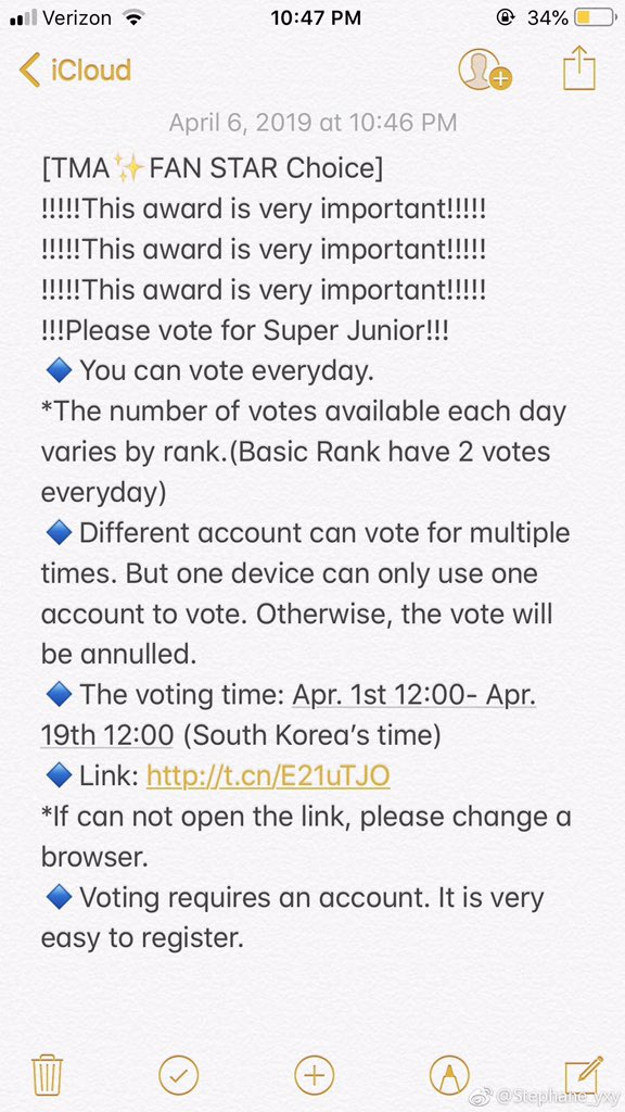 J1127Yeon's tweet photo. Please let more people know about this vote！！！
Super junior need your help!!

!!!!!This award is very important!!!!!

Super junior will be attending the ceremony but only Super junior will have the trophy if we vote for it
https://t.co/1VhTXSvreF https://t.co/8B97jHvV0F