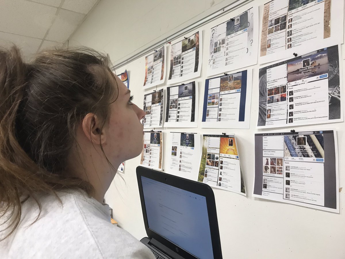 InmanSchools's tweet image. ENGIII/Project Management &amp;amp; Resource Scheduling students creating &amp;amp; distributing surveys using Google Forms to gather data on their “Macbeth” Fake Twitter accounts. Up Next: Data Analysis! #drivestudentsucces #maximizingresources #Shakespeare via @kimraybaldwin