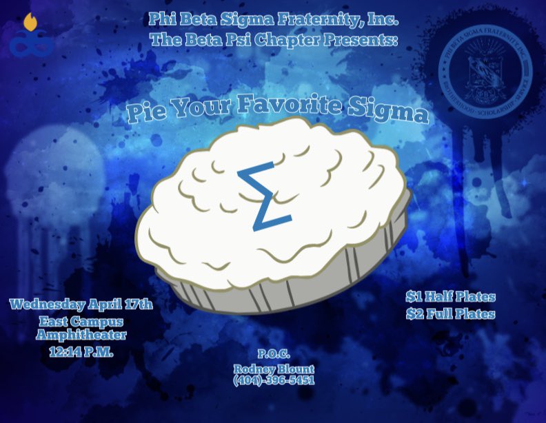 Lilrodb's tweet photo. The week STILL live, come pie your favorite Sigma tomorrow and then we gone turn Icons TF UP‼️‼️😈 #SigmaWeek2019 #BadAzzBetaPsi #ASUTwitter https://t.co/X4fhdFYjuH