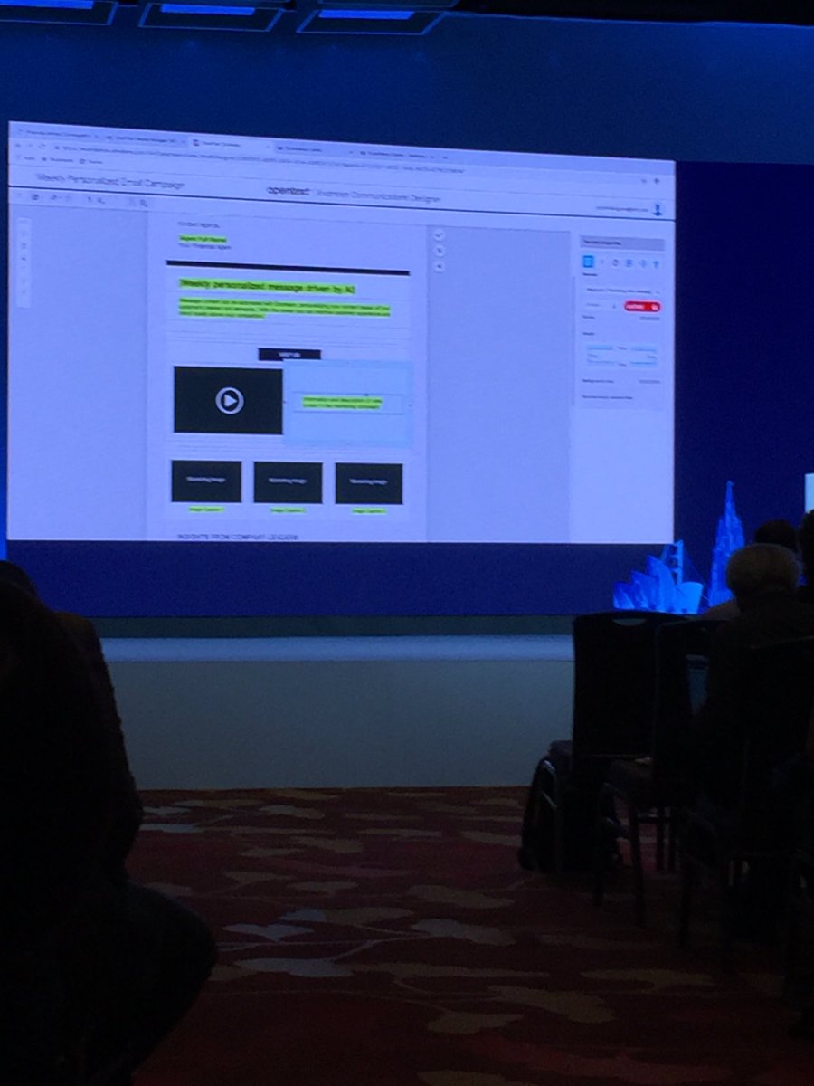 Just saw a demo of Hightail and Exstream managing and adding video to customer communications. Love it.   #OTEW