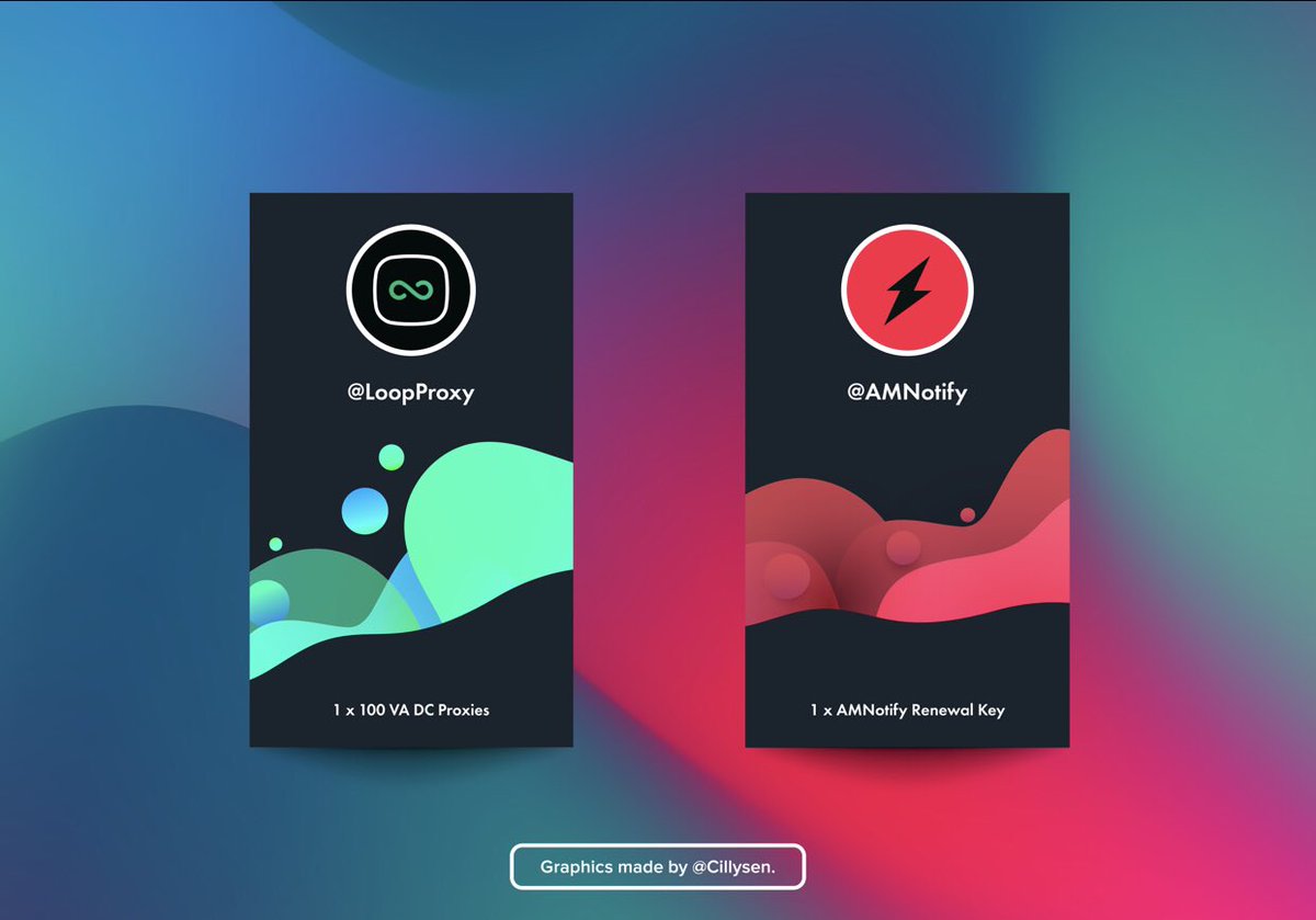 AMNotify's tweet photo. GIVEAWAY

Follow @AMNotify @LoopProxy 
RT this tweet 

Good luck https://t.co/fUgOrBgPnx