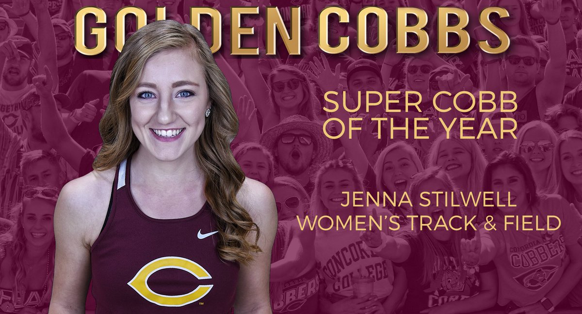 2 season-ending injuries didn't stop Jenna Stilwell from being one of the most viable student/athletes on campus. She has volunteered for numerous organizations &amp; is one of the 3 leaders of Cobber SAAC
 And she is this year's "Super Cobb" award winner.