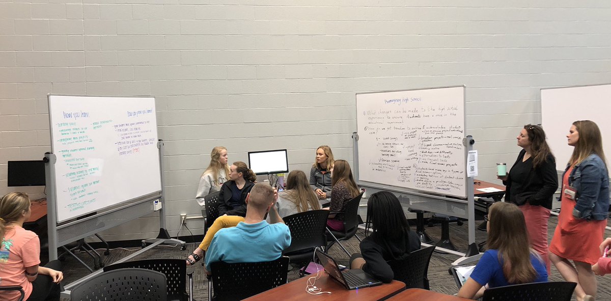 SD4EDU's tweet image. Wonder what the high school experience COULD be? 

Today I watched Ss embrace productive struggle to solve real world challenges w/Ts as their colleagues.

Yep.....it was a great day. #OURFuture #studentvoice #InnovationEngineering

#ProudPrincipal #theEASTway #WEareLakota