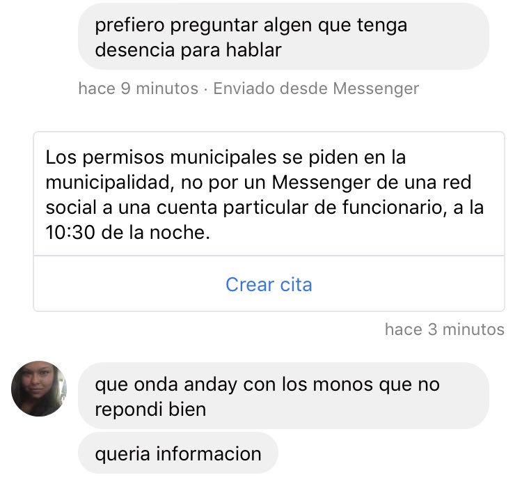 NoticiasdePepe's tweet photo. Soy funcionario municipal y de pronto, a esta hora, 22:30, me habla una desconocida por Messenger. Que opinan? https://t.co/7pRqgmO8PS
