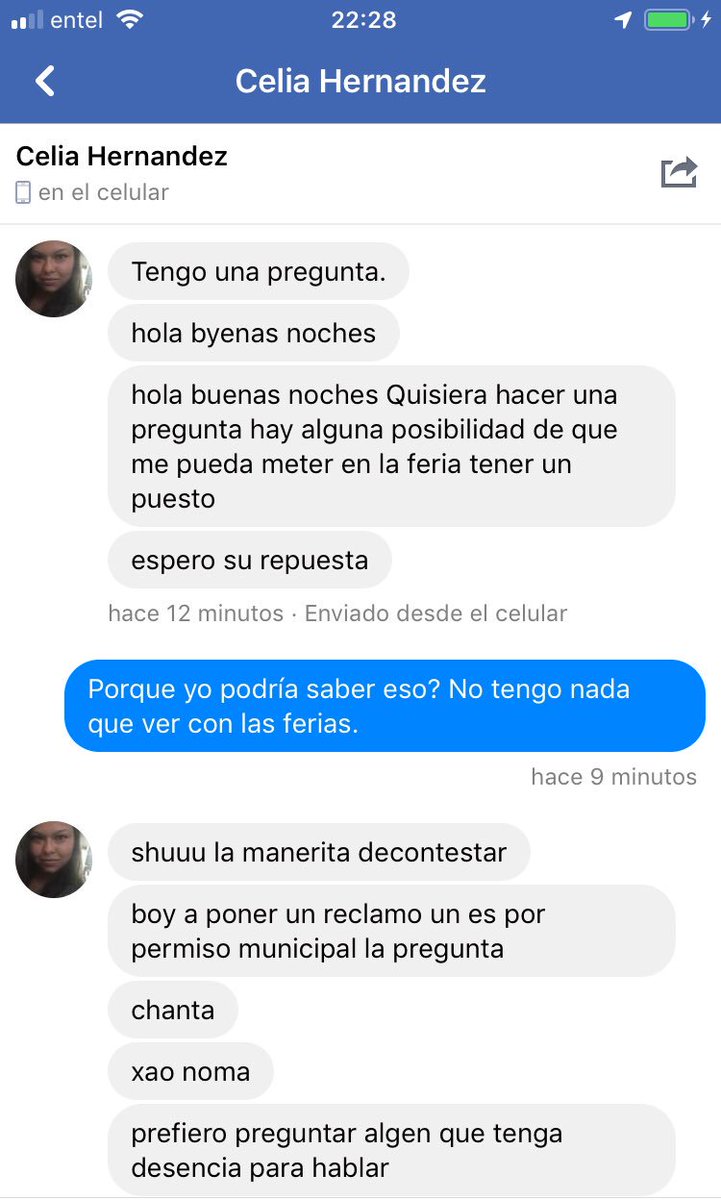 NoticiasdePepe's tweet photo. Soy funcionario municipal y de pronto, a esta hora, 22:30, me habla una desconocida por Messenger. Que opinan? https://t.co/7pRqgmO8PS