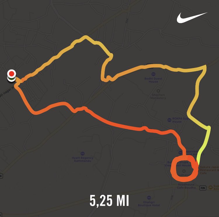 sherpatsewang10's tweet photo. Coach @bennettrun this ones for you!! Crushing another great #5KRun 🌍 #Nepal #TeamNike #NikeRunning #EveryRunHasAPurpose #Everyday5K https://t.co/ZToSdARKuH