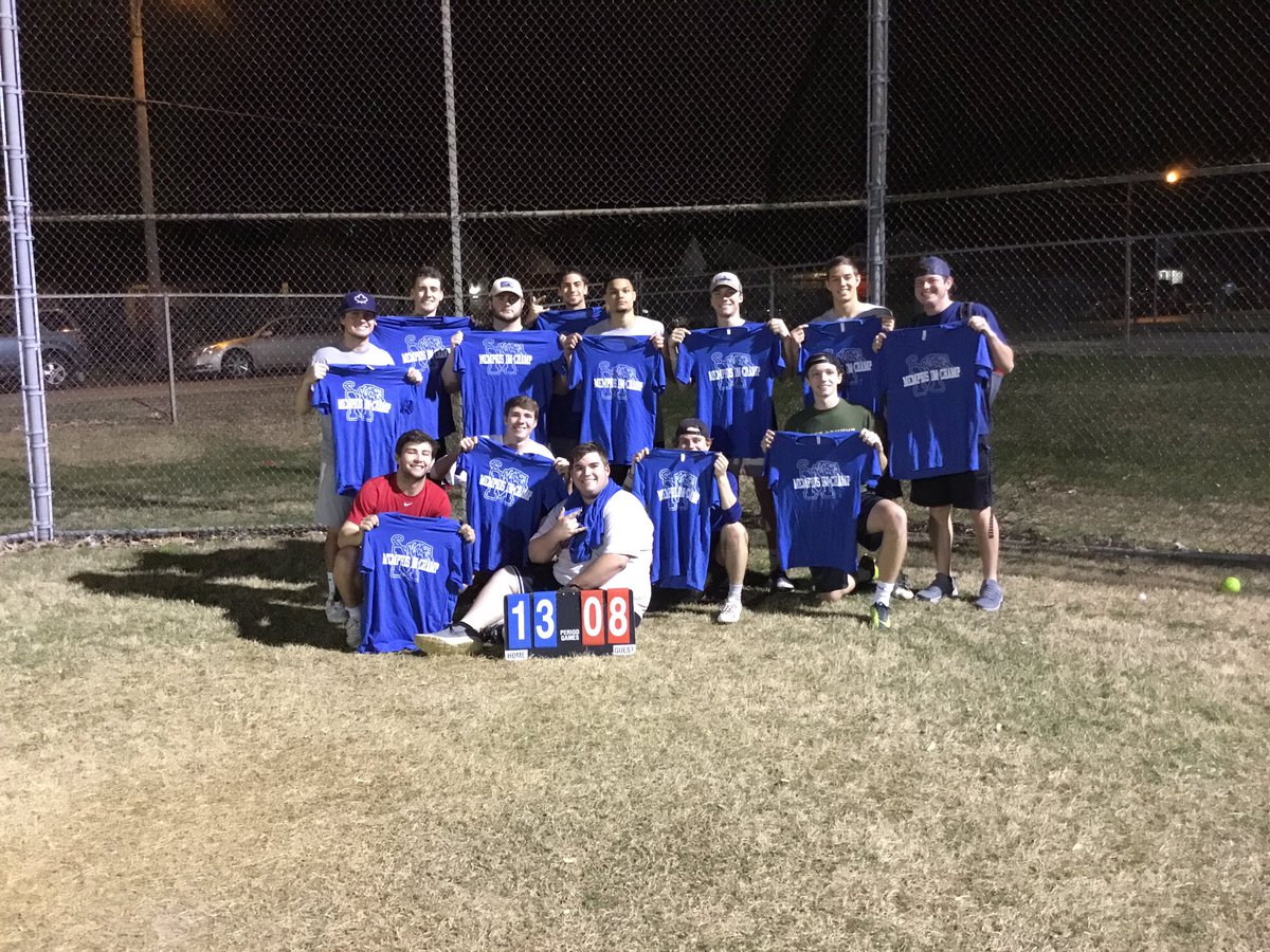 Congratulations to the Fraternity Softball Champions <a href="/LambdaChiUofMem/">Lambda Chi-Memphis</a>  🥎🏆 #IMLeagues