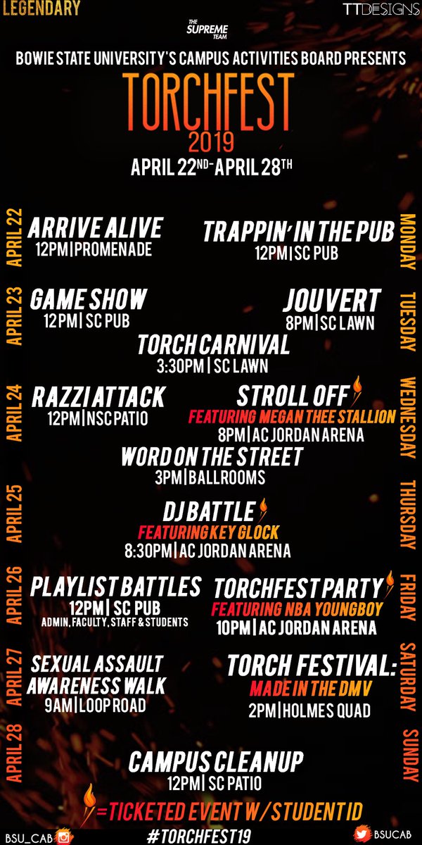 bsucab's tweet photo. it’s finally here. #Torchfest19 #GetExcited #TicketInfoComingSoon🔥 https://t.co/aryDY23rWa