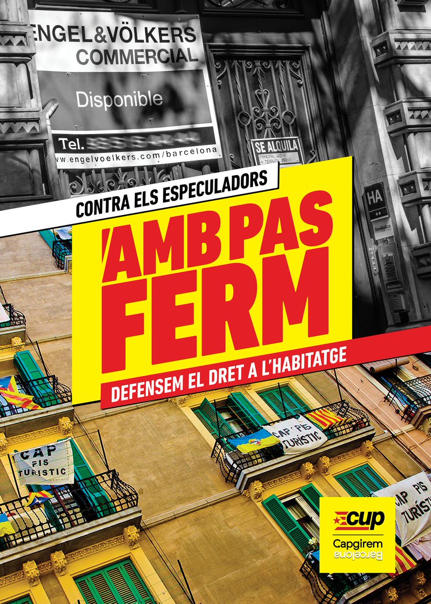 CUPBarcelona's tweet photo. 🗣A Barcelona s’està fent un desnonament massiu i invisible dels veïns i veïnes, que no podem assumir el preu del lloguer amb els nostres salaris de misèria.🤷‍♀️
[1/3] #AmbPasFerm https://t.co/Cupz9fGVsY