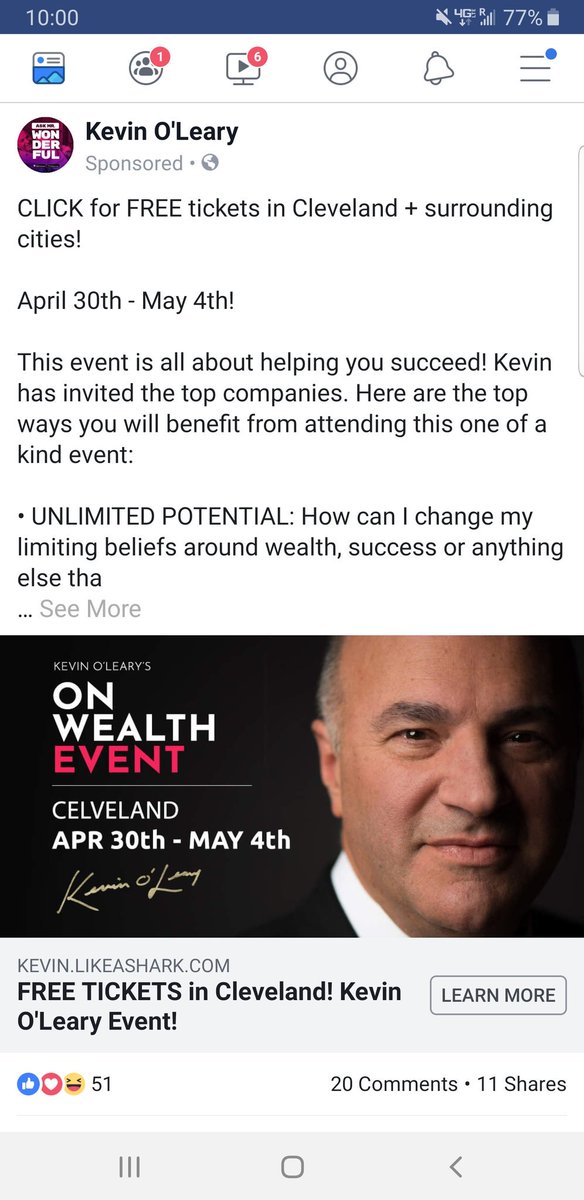 belsito's tweet image. Hey @kevinolearytv, you spelled Cleveland wrong. And so for that... I'm out.