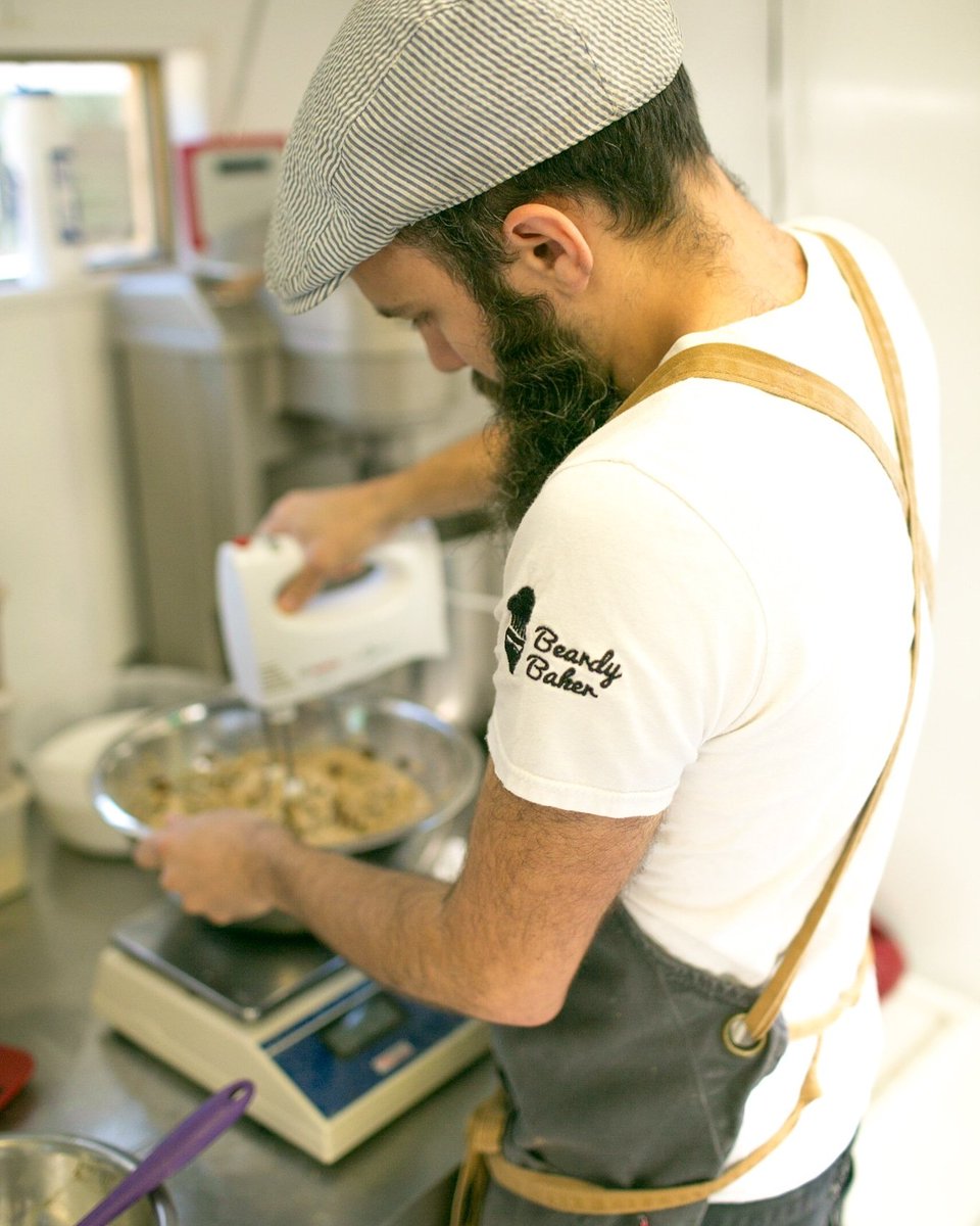 beardy_baker's tweet photo. Beardy is baking up a storm. What do you hope he's making? https://t.co/x699yb6KRy