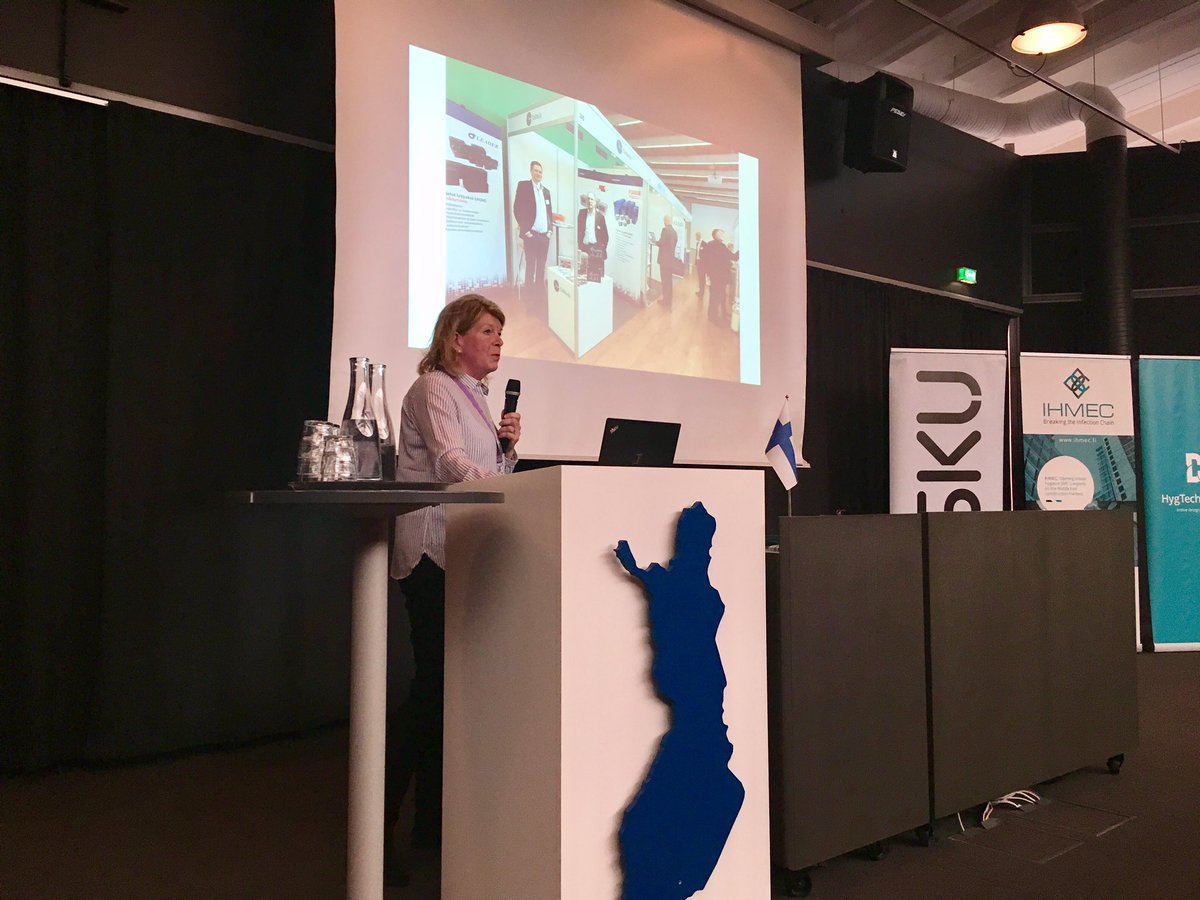 Arja Heikinheimo: The Finnish Federation of Hospital Engineering collects the technical staff of hospitals together and spreads information about hygiene indoor spaces and the technical aspects of it. #indoorhygiene #infectionprevention #saudi #SaudiArabia