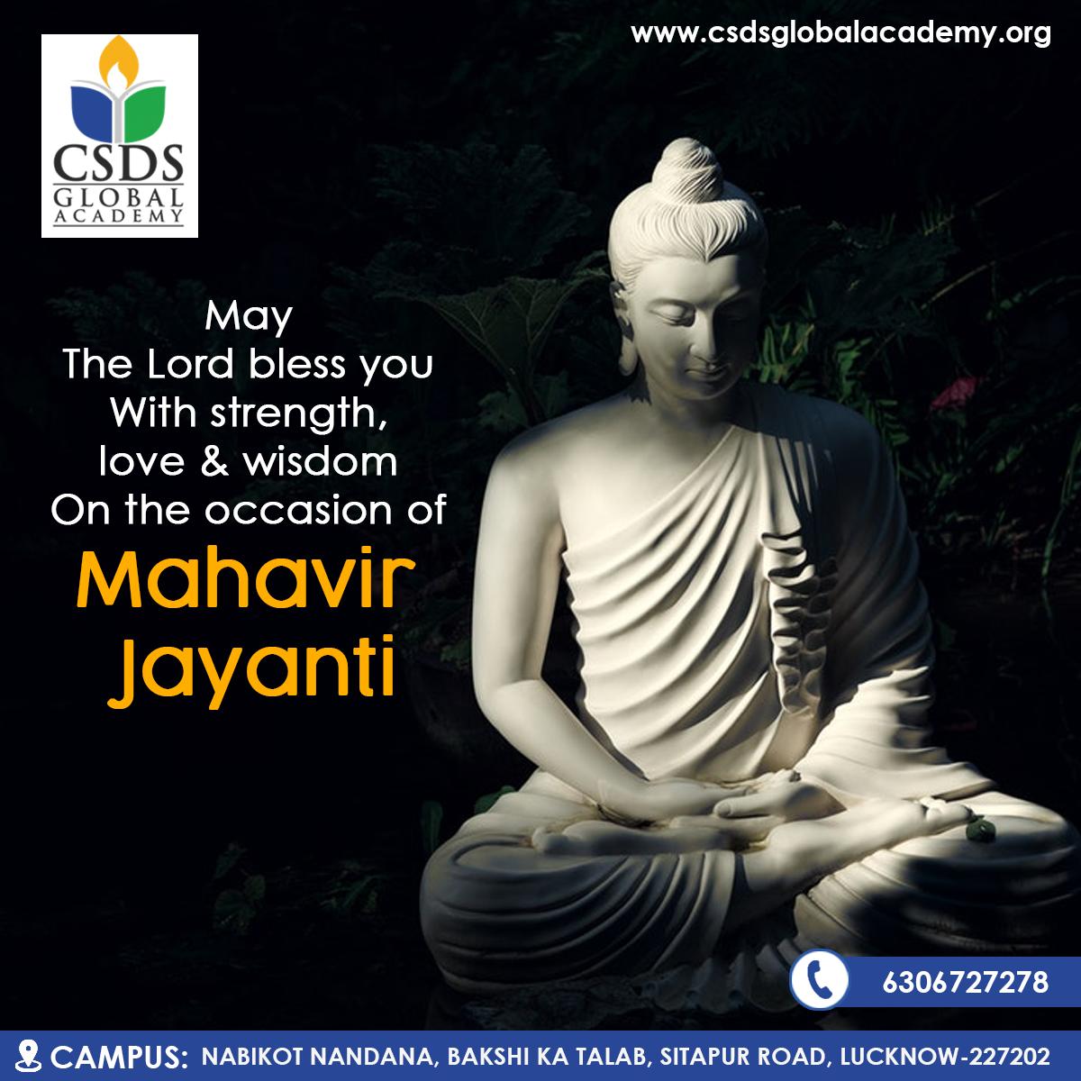 May the holy words show you
The path to never ending happiness
Sending you warm wishes on this auspicious day
Happy Mahavir Jayanti!

#MahavirJayanti #LordMahavir #HappyMahavirJayanti #Truth #Peace #Happiness #Success #InternationalSchool #InnovativeFacilities #NurserySchool