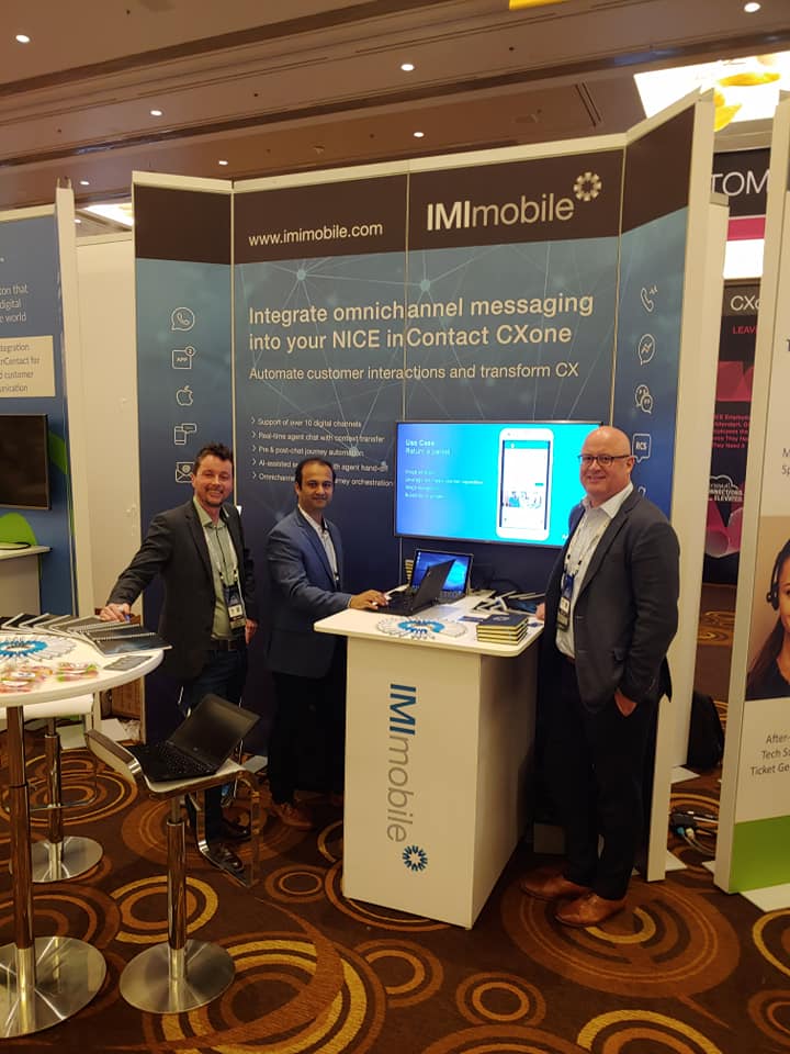 webex_cpaas's tweet photo. It's the last day of #Interactions2019 today hosted by @inContact. If you want to know more about automating your customer interactions, come and meet the IMImobile team at Booth #77.
#omnichannel #automation #CX #interactions https://t.co/x4ahXYcjEG