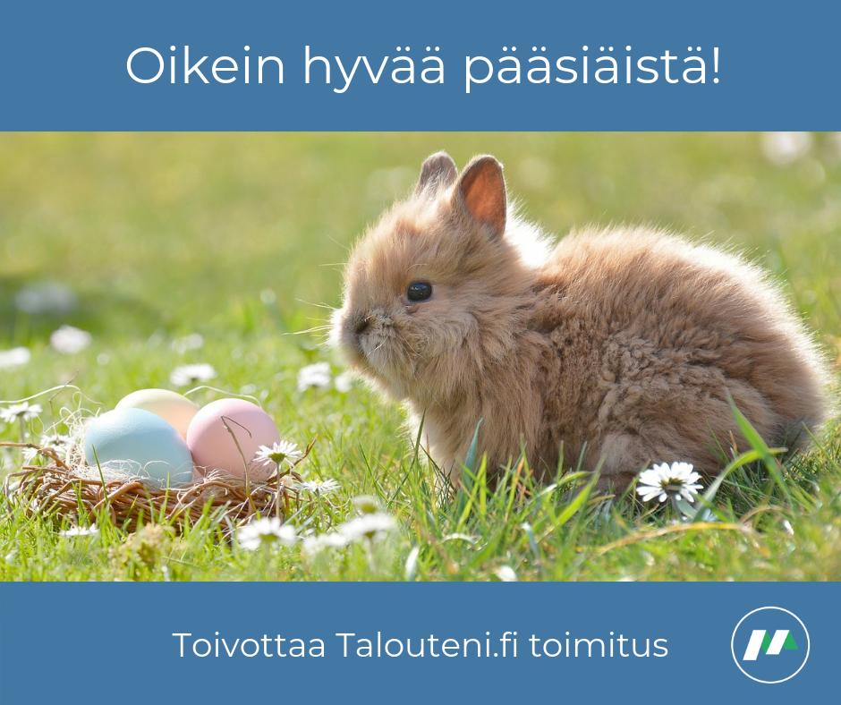 Taloutenifi's tweet photo. https://t.co/ftFSDTjBxQ toimitus toivottaa kaikille hyvää tulevaa pääsiäistä! 🐰🌷 https://t.co/VVMNjRlFYW