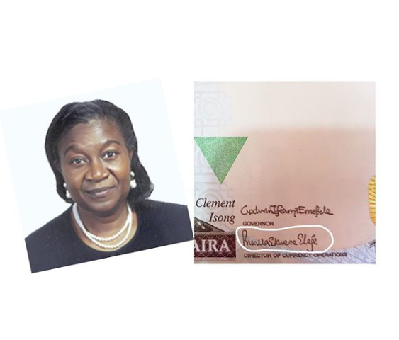TVCconnect's tweet photo. News mention: History made as Priscilla Ekwere Eleje’s signature goes on a Naira note. She is the first female Director of Currency and Operations in the history of the Central Bank of Nigeria. #YourViewTVC https://t.co/KaBOkwncWK