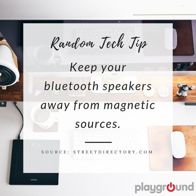 playgroundph's tweet image. #RandomTechTip: Keep your speakers away from any magnetic source. Doing otherwise will risk exposing the inbuilt electromagnet. 🎶

Happy Wednesday, playground Fam! ❤️ bit.ly/2V7HKcB