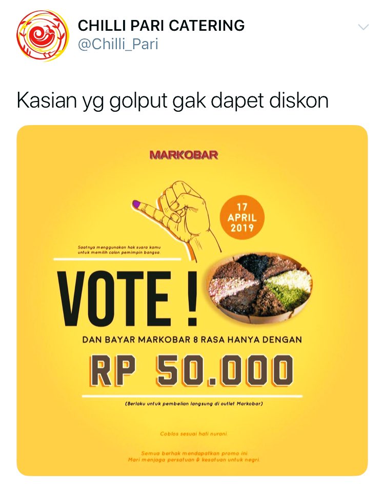 DianOnno's tweet photo. Twitwar like you don’t care that your father is running for president again. 

Fight and chilli like @Chilli_Pari and @kaesangp 😄 https://t.co/UmTTAoklPM