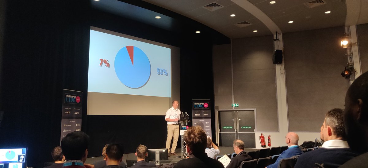 LeanintoDesign's tweet image. Sheffield I am in you. Currently learning how making Cars fast turned into a 40% saving in energy bills for supermarkets using CFD Developments with Chris Harley. I also see @SteveCox3D in the middle at the front. #Develop3DLive