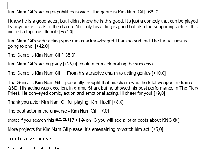 KimNamGilStory's tweet photo. #KimNamGil's #TheFieryPriest surpassed 20 % ratings...popularity is also skyrocketing.
"The Genre is KIM NAM GIL
#์ดํ์ฌ์ #๊น๋จ๊ธธ
https://t.co/RvsbTdRdk4 https://t.co/zrepGia4Mn