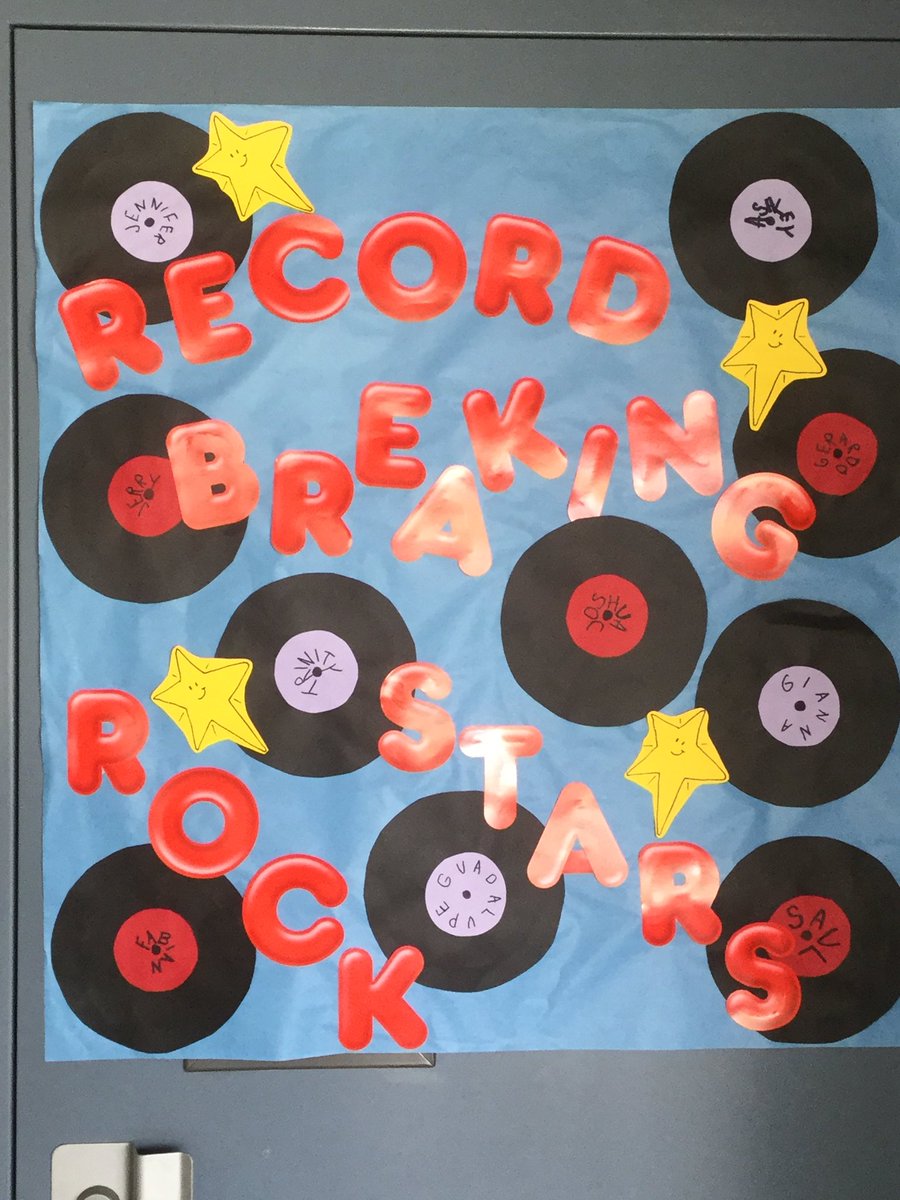 Mrs_J_Erickson's tweet photo. We decorated our buddies doors to make sure they Rock The Test! @julieericksonLL @laspositaslions #LHCSD #1Team1Vision https://t.co/OWyQA2xYbb