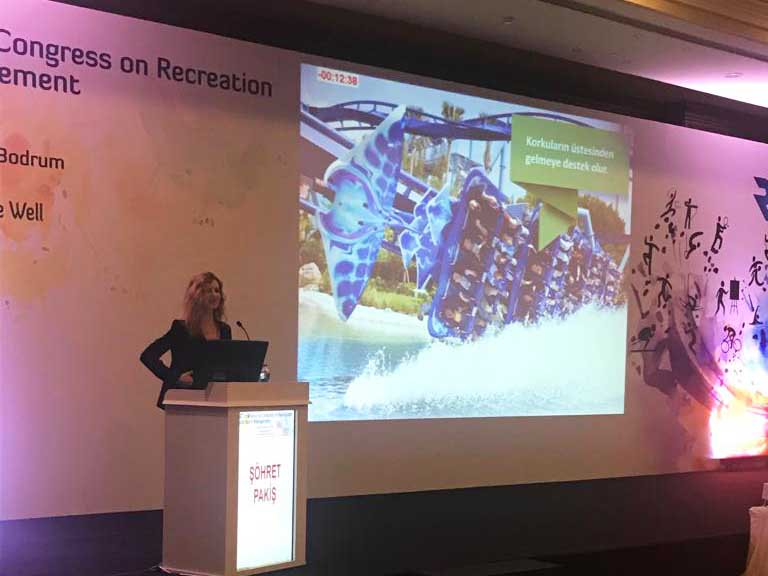 PolinWaterparks's tweet photo. Thank you for the great interest you have shown during @sohret_n8 ‘s presentation on the "Contribution of Leisure and Recreational Experiences to Attainment of Happiness" at 2nd International Congress on  Recreation and Sports Management in Turkey. @rekcad #recreation #leisure https://t.co/vvmQ8Ejya1