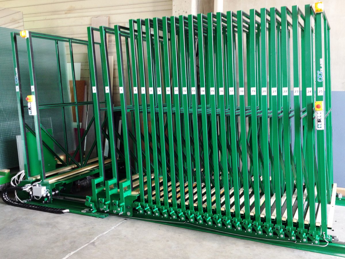 ALentzakis's tweet photo. SCHIAVO GLASS  TECHNOLOGY 
Semi-automatic glass storage system mod. UCS3300-S Ultra-compact
Ultra-compact storage system for glass sheets Patented by Schiavo. https://t.co/5DANSFtHql