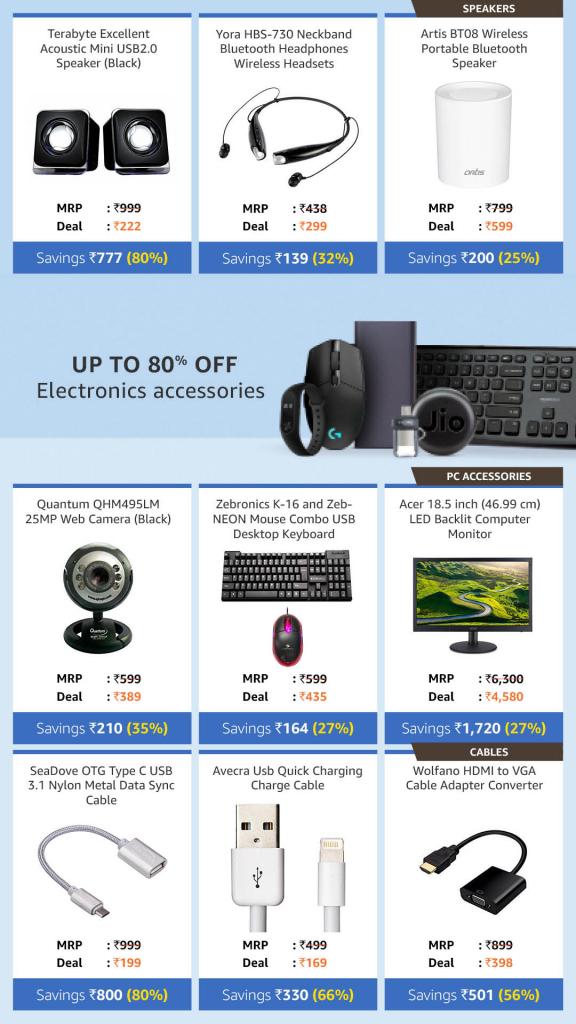 eShopDeals_in's tweet photo. Up to 80% off on Electronics. Link: https://t.co/5f4gBVz4uL
#Amazon #Electronics #Accessories https://t.co/PnatOcuGBk