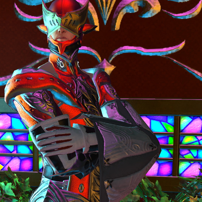 [ @ThisData_txt

While Aulus (and Zodiark) are exploring the Gold Saucer, another is there. Looking for Aulus, scanning for his aether. (It's so... similar. To something forgotten.) As soon as he sees him, he pushes though the crowds - and gives a small smirk. ] There you are.