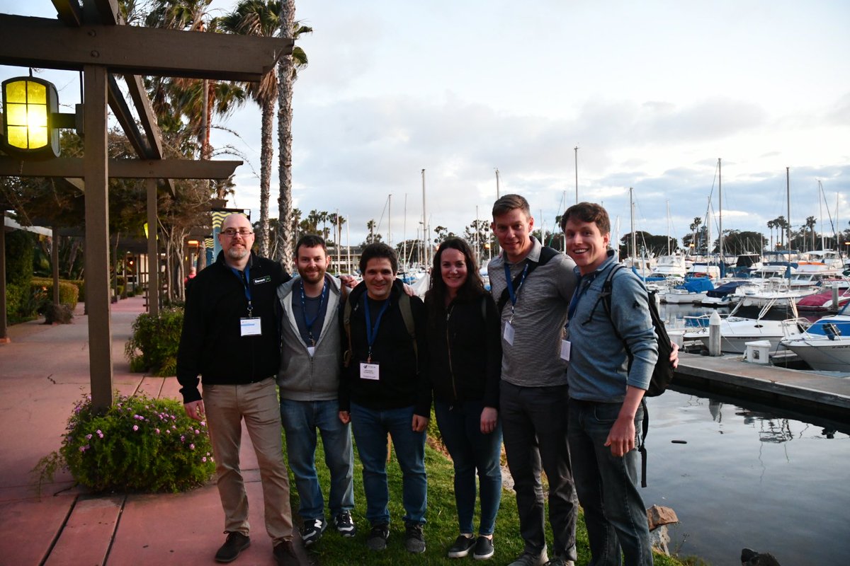 GeoSkeptic's tweet photo. . @developmentseed past and present #foss4gna San Diego @joseph_flasher @bonnie @scisco7 @mark_wronk @sharkinsgis https://t.co/q9SqRcGloO